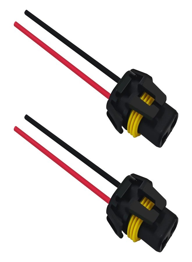 HHZL Headlight Connector Plug Fog Light Headlight Wiring Harness Pigtail Sockets Female Adapter Kit for 9005 9006 9012 HB3 HB4, Headlamp Wire Harness Plug Socket Connector for Car Accessories (2PCS) - Image 1