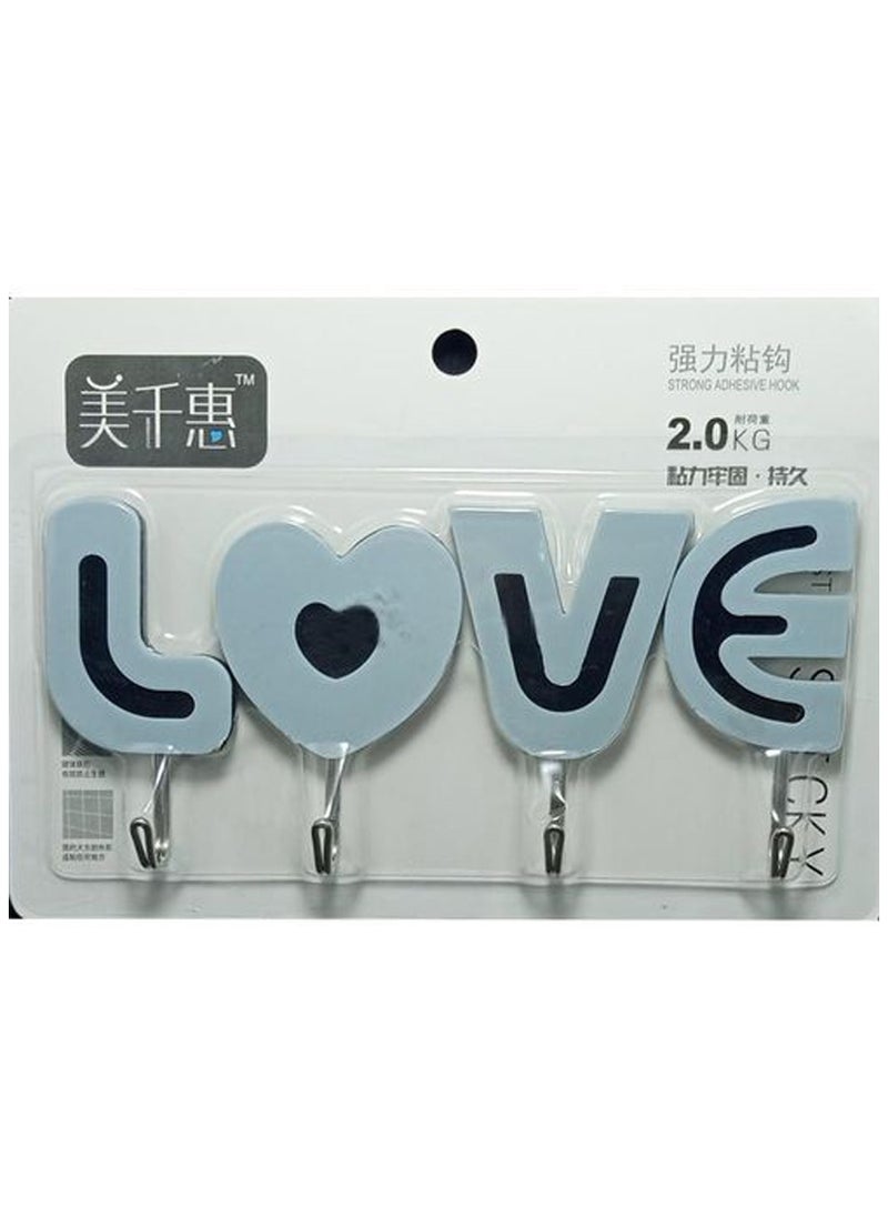 Small Hook For All Purposes - Love Style 4 pcs - 2 pack  - Image 2