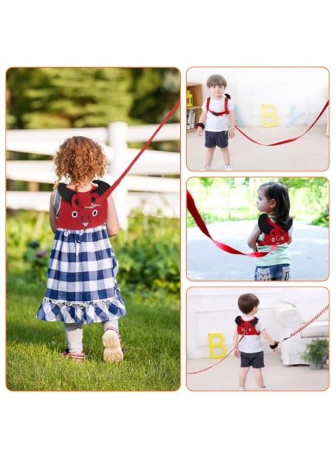 Adjustable Toddler Walking Harness Reins for Boys and Girls, Baby Safety Walking Trainer Strap for Children Aged 1-6 Years, Comfortable and Secure Baby Walking Belt (Red)  - Image 4