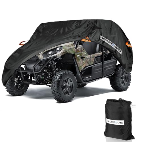 NEVERLAND UTV Cover Heavy Duty Ranger Cover Waterproof 2-3 Seater/4-6 Seater Side by Side Covers 4 Door All Weather Storage with Reflective Strip Compatible with Polaris RZR General Can-Am Yamaha SxS - Image 1