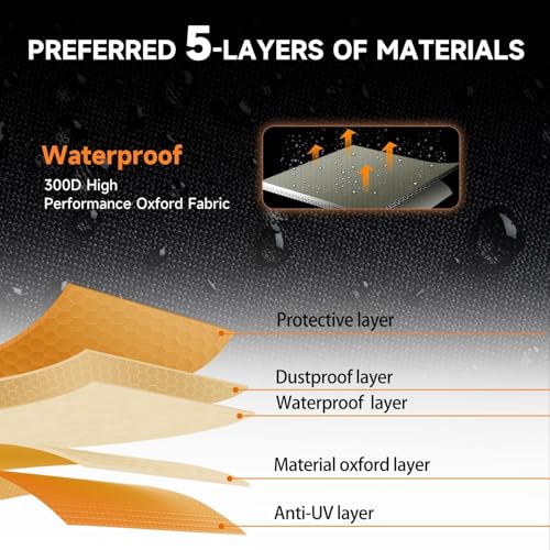 NEVERLAND UTV Cover Heavy Duty Ranger Cover Waterproof 2-3 Seater/4-6 Seater Side by Side Covers 4 Door All Weather Storage with Reflective Strip Compatible with Polaris RZR General Can-Am Yamaha SxS - Image 3