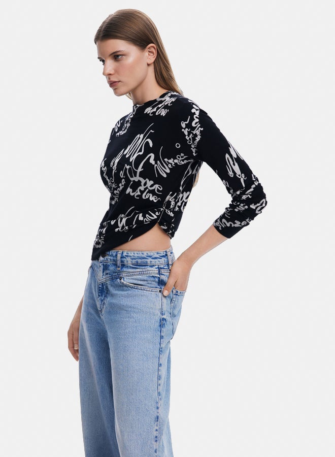 DESIGUAL Fine Lettering Sweater  - Image 3