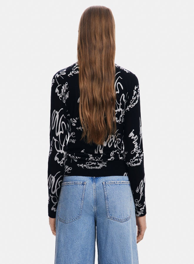 DESIGUAL Fine Lettering Sweater  - Image 5