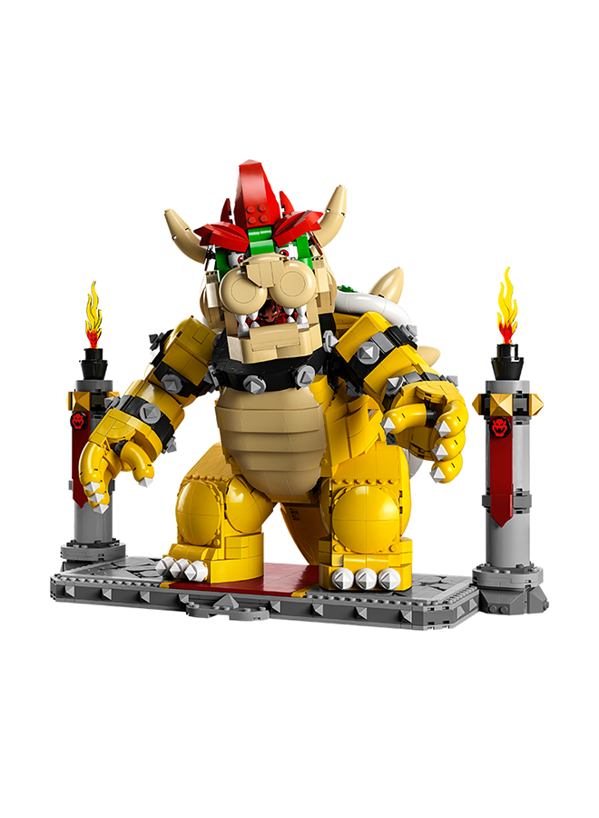 LEGO Super Mario The Mighty Bowser 71411 Building Kit; Collectible Gift For Adult Fans; Features Button-Activated Head-And-Neck Movement And A Fireball Launcher, Plus A Battle Platform For Display (2,807 Pieces)