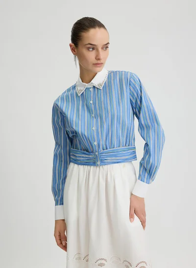 Liu Jo Printed poplin shirt