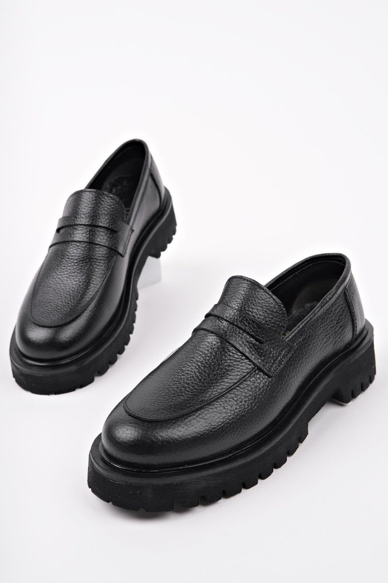 muggo Paradise Genuine Leather Thick Sole Daily Casual Moccasin Women's Loafer Shoes  - Image 2