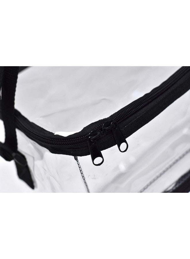 Masirs Masirs Clear Lunch Bag, Durable PVC Plastic See Through Lunch Bag with Adjustable Shoulder Strap Handle for Prison Correctional Officers, Work, Stadium Approved, Freezer Proof, (Medium)  - Image 5