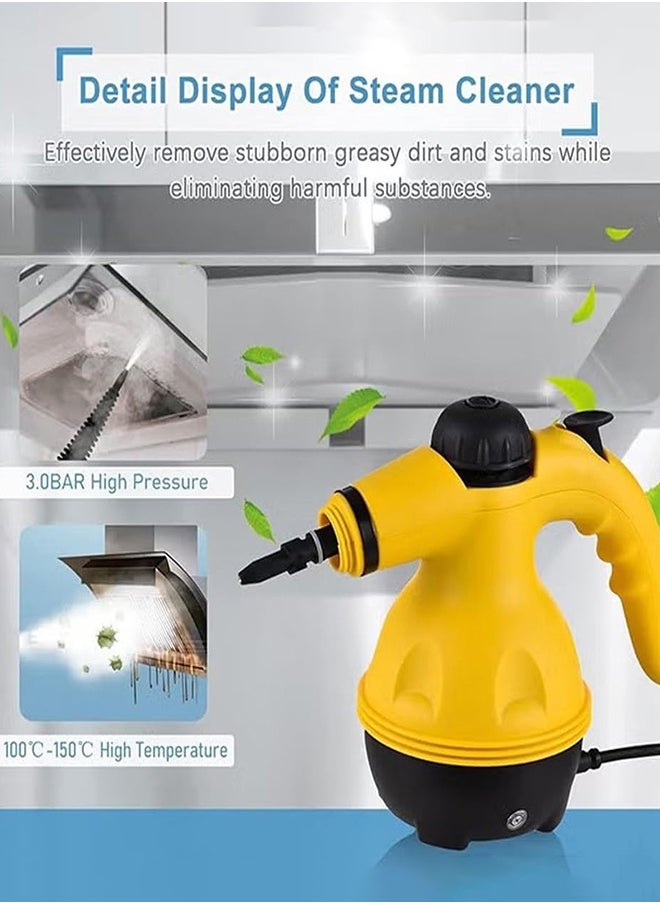 RATSAW High Pressure Steam Cleaner Portable Steam Cleaner for Home Kitchen Multifunctional High Temperature Pressure Steam Cleaner Machine with 9 Pcs Accessories for Kitchen Car Window  - Image 2