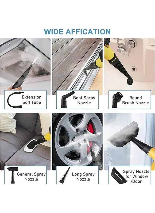 RATSAW High Pressure Steam Cleaner Portable Steam Cleaner for Home Kitchen Multifunctional High Temperature Pressure Steam Cleaner Machine with 9 Pcs Accessories for Kitchen Car Window  - Image 4