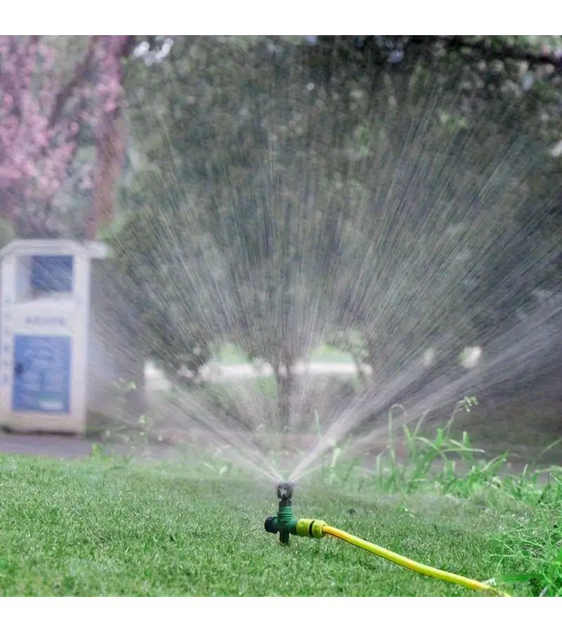7 Pieces ABS Lawn Sprinkler 1/2 Inch Male Thread 360° Automatic Rotating Garden Irrigation - Image 3
