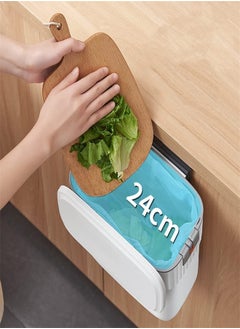 joyzzz 9L Hanging Trash Can With Lid, With Drawstring Design, Installable Small Trash Can, Suitable for Cabinets, Bathrooms and Offices  - Image 3