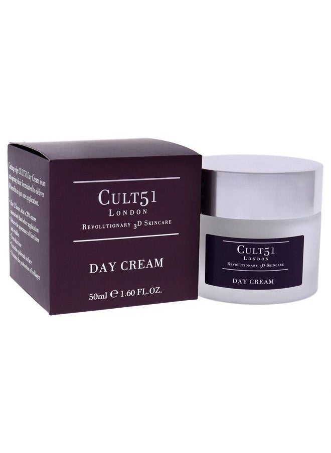 CULT51 - Day Cream - Intensely Hydrating Moisturizer - Reduces Signs Of Aging And Prevents Visible Wrinkles - Experience Glowing Skin And Deep Hydration - Renewing Treatment Restores Your Face - 1.6 Oz - Image 1