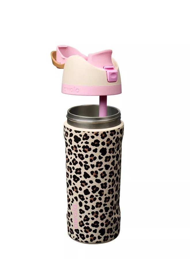 Cat & Jack 16oz Kids FreeSip Insulated Stainless Steel Water Bottle – Push Button Flip Lid with Lift-to-Unlock Safety Lock BPA Free - Image 2