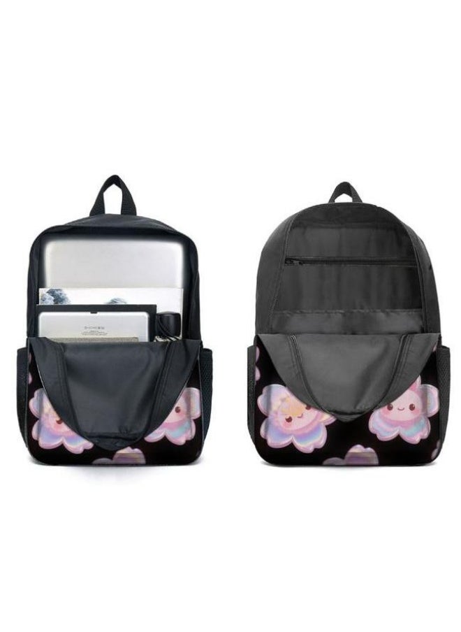 Generic [Super new special offer] Cartoon theme bag three-piece set | double-shoulder + hand-held + storage pen bag | gift self-use good-looking - 140  - Image 3