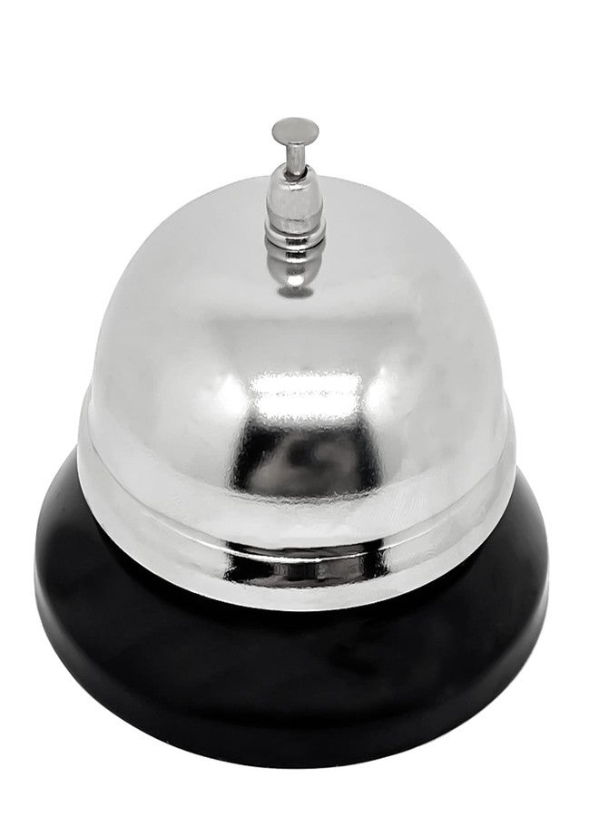 ERDANER 1pcs Call Bell, Service Bell, Loud and Clear Ring Stainless Steel Metal Counter Service Bell,for Hotels, Schools, Restaurants,Reception Areas(Small Size) - Image 1