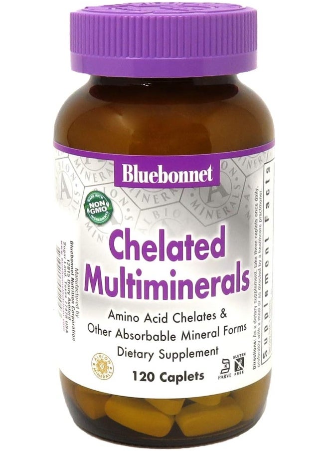 Bluebonnet Nutrition - Bluebonnet Nutrition High Potency Chelated Multiminerals 120 Caplets - Image 1