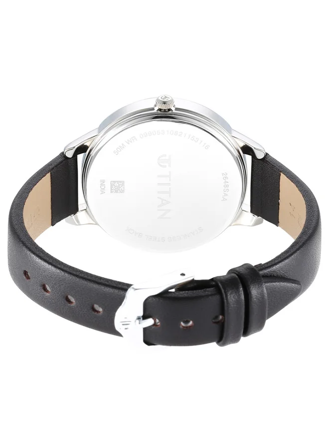 TITAN Leather Analog Wrist Watch 2648SL05