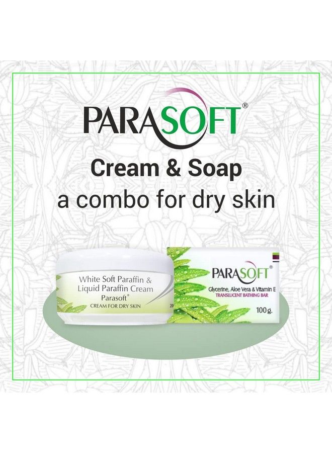 Parasoft Combo Of Intense Moisturizing Nourishing Cold Cream Winter Cream 200Gm & Hydrating Cleansing Body Bathing Bar Soap100Gm With Aloe Vera & Glycerine For Dry Skin Paraben Free - Image 3
