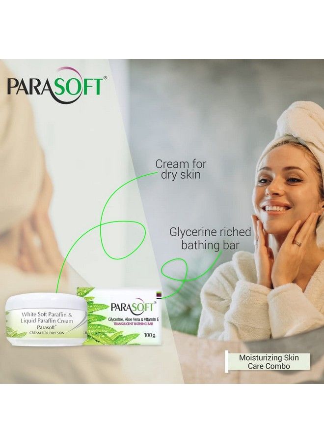 Parasoft Combo Of Intense Moisturizing Nourishing Cold Cream Winter Cream 200Gm & Hydrating Cleansing Body Bathing Bar Soap100Gm With Aloe Vera & Glycerine For Dry Skin Paraben Free - Image 4