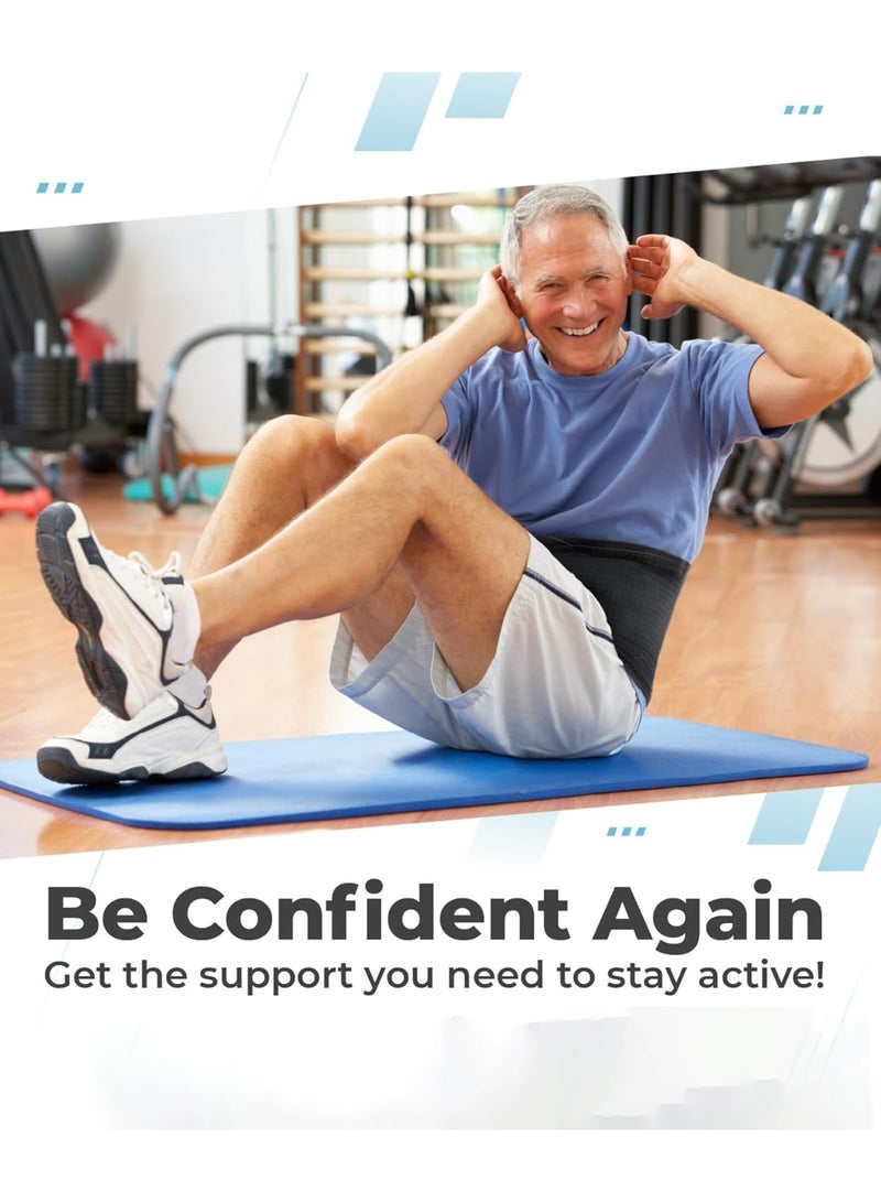 Zikra Back Brace for Lower Back Pain, Immediate Relief from Sciatica, Herniated Disc, Scoliosis, Breathable Design With Lumbar Support Pad, Back Support Brace for Home, Lifting, Work, XL - Image 3