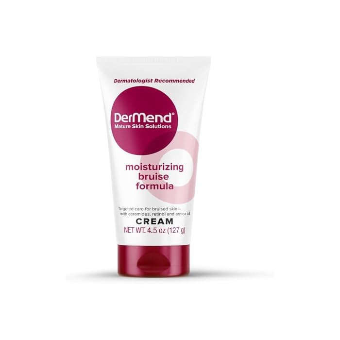 Dermend Arnica Bruise Cream with Vitamin K – Bruise Cream for Thin & Mature Skin – Moisturizing Formula with Retinol, Ceramides & Arnica Oil – Dermatologist Recommended – 4.5 oz