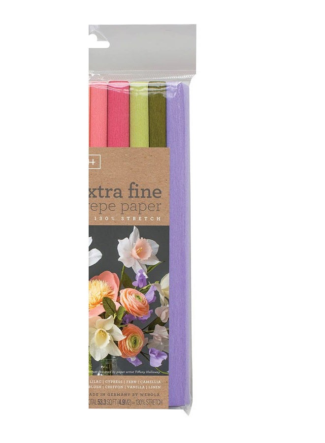 Creativity Inspired Lia Griffith PLG11028 Extra Fine Crepe Paper, 53.3 Total Square Feet, Secret Garden, 10 Count, 10 Count - Image 3