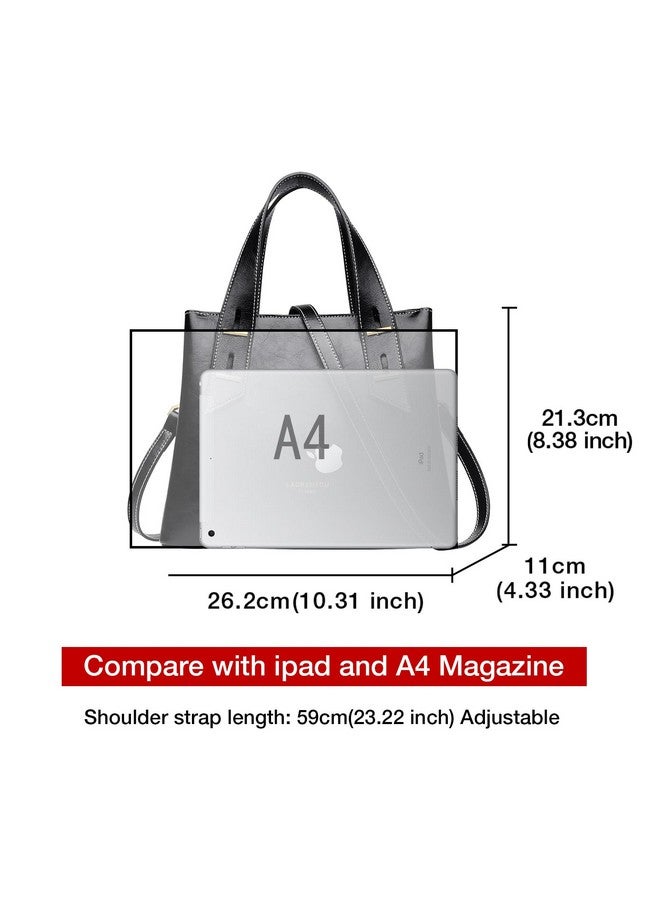 LAORENTOU Women Crossbody Handbags Cow Leather Satchel Handbags for Women Top-handle Shoulder Tote Purses - Image 1