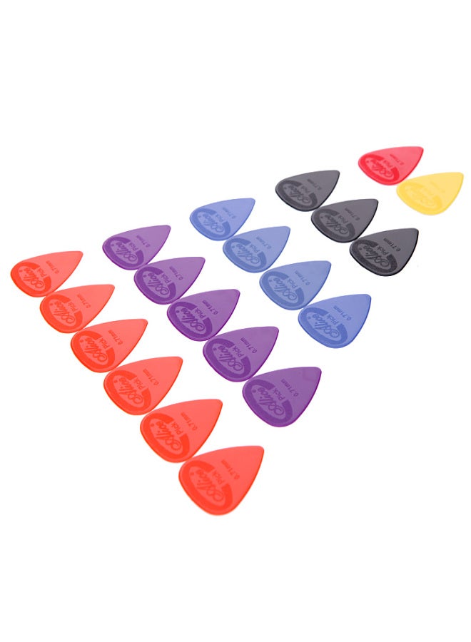 Alice AP-G 20pcs 0.71mm Projecting Nylon Guitar Picks Plectrums - Image 2