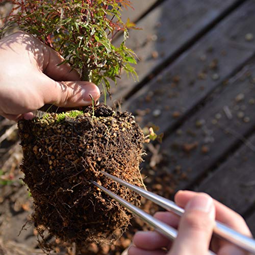 KAKURI Bonsai Root Hook, 7.8" Professional Gentle Bonsai Root Pick Tool, Lightweight Japanese Aluminum, Silver, Made in JAPAN - Image 2