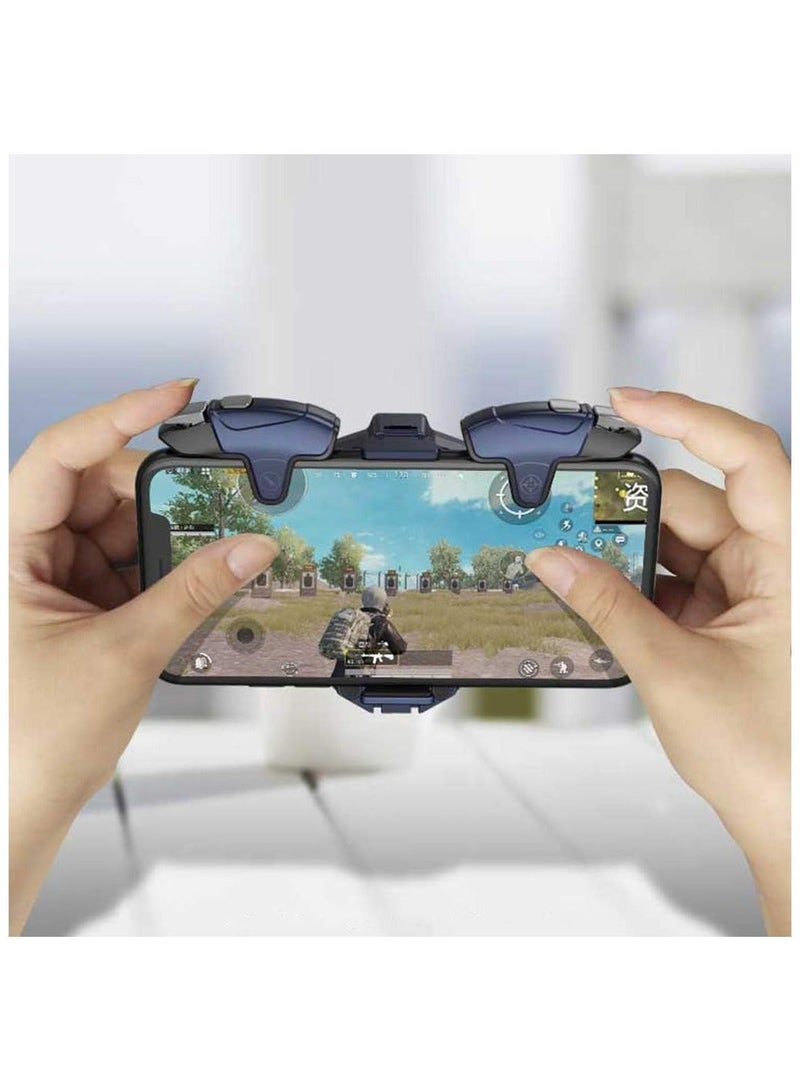 أزرار تحكم عالية التردد مع مروحة تبريد، ٢٥ طلقة في الثانية، وحدة تحكم ألعاب ببجي موبايل مع مبرد لألعاب ببجي/فورتنايت/كول أوف ديوتي، مع إضاءة RGB، لهواتف أندرويد وiOS - Image 4