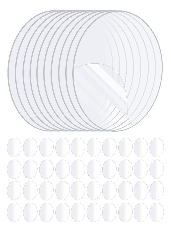 ZOMPAGO 50PCS Heavy Duty Double Sided Adhesive Mounting Circle Tape- Waterproof,Strong Adhesion,Clear, High Strength,Residue- No Residue,Free Removability for Hanging,Waterproof Adhesive for Shower - Image 1