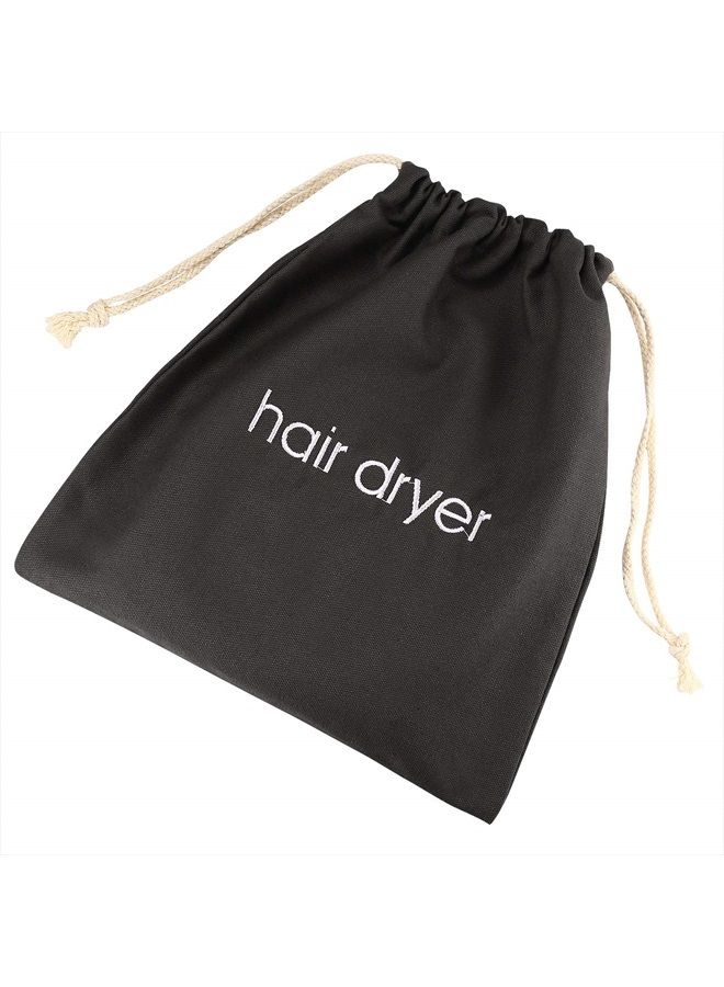 ERKXD Hair Dryer Bags Drawstring Bag Container Hairdryer Bag for travel bathroom (White) - Image 1