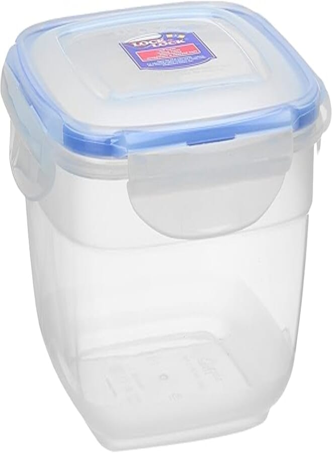 LocknLock Square Plastic Container, Transparent, 1.6 L, HSM8450