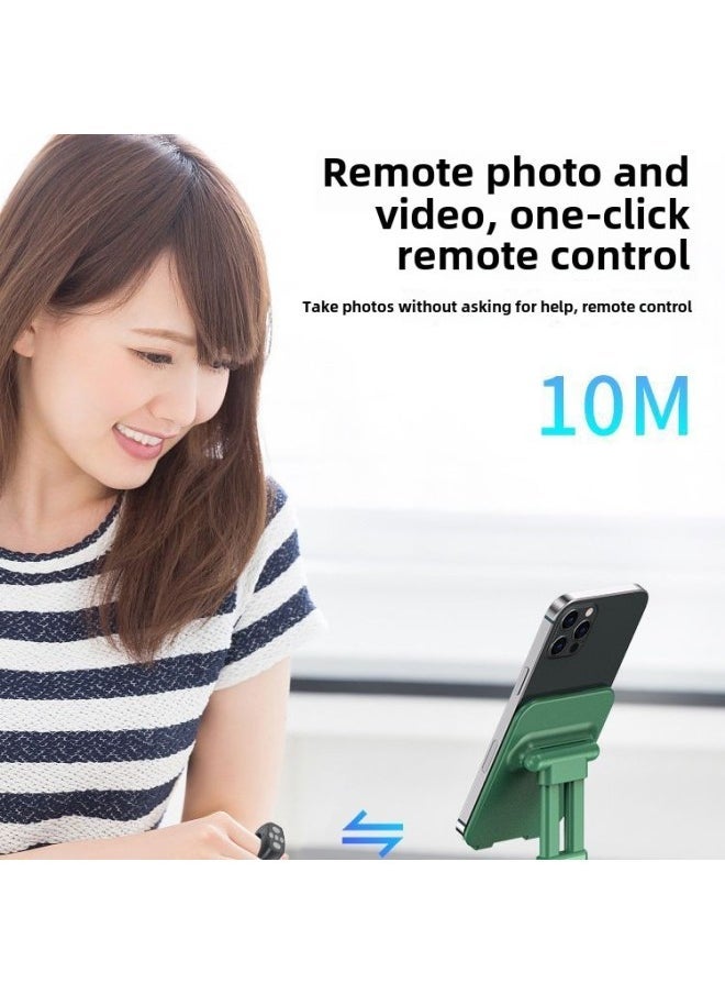 Mobile Phone Bluetooth Remote Control Selfie Brush TikTok Artifact Beauty Camera Photo Recording Short Video Play-chasing E-book-Color:LY08 Five-button White With Charging Bin - Image 3