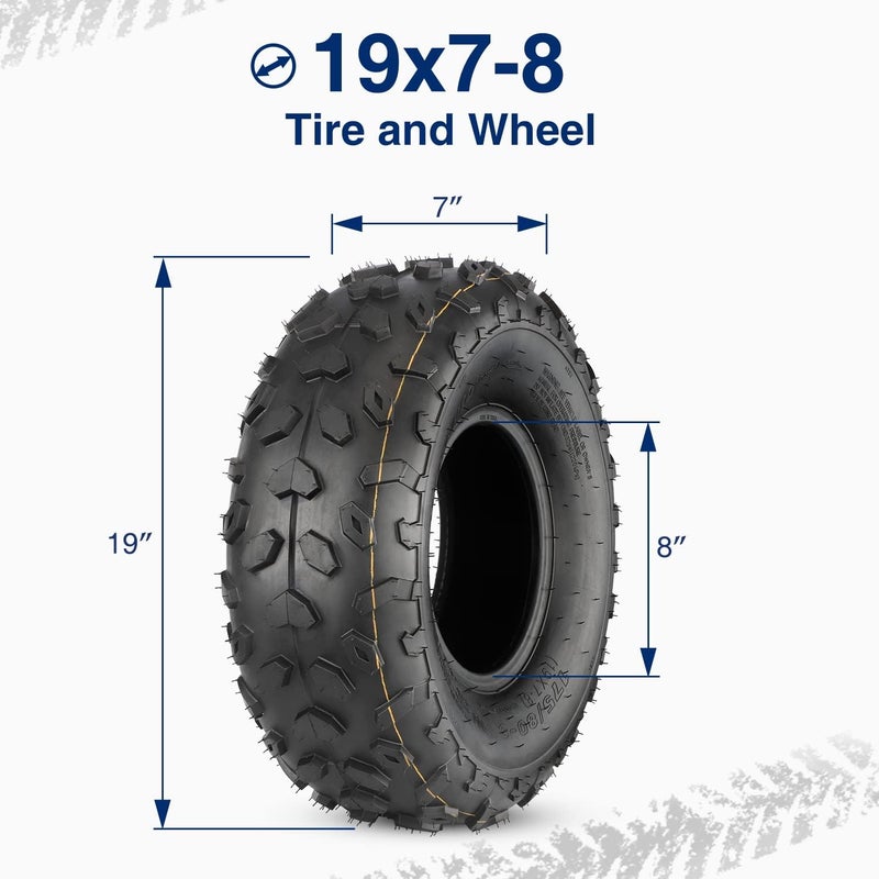 MaxAuto إطارات ماكس أوتو ATV 19x7-8 بدون أنبوب رياضية، مجموعة من 2 - Image 5