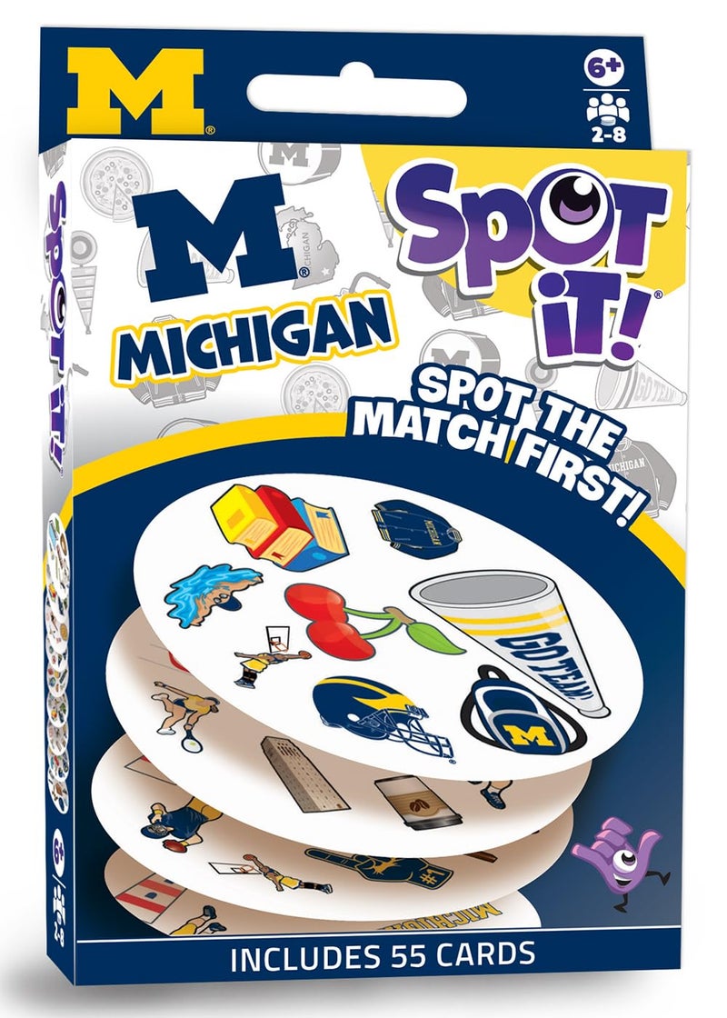 MasterPieces Game Day NCAA Michigan Wolverines Spot It Game For Kids Adults and Family - Image 2