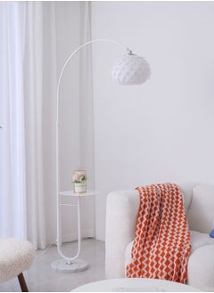 Onelight Modern Petal Tricolor Dimming Floor Lamp With Shelf Versatile Iron Art LED Standing Lamp With Table For Living Room Bedroom Sofa Side Floor Lighting With Shelf 12W  - Image 4