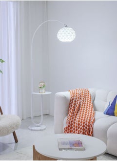 Onelight Modern Petal Tricolor Dimming Floor Lamp With Shelf Versatile Iron Art LED Standing Lamp With Table For Living Room Bedroom Sofa Side Floor Lighting With Shelf 12W  - Image 3