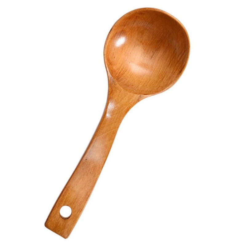 Wooden Long Handle Soup Ladle Large Serving Spoon For Hot Pot And Home Kitchen - Image 2