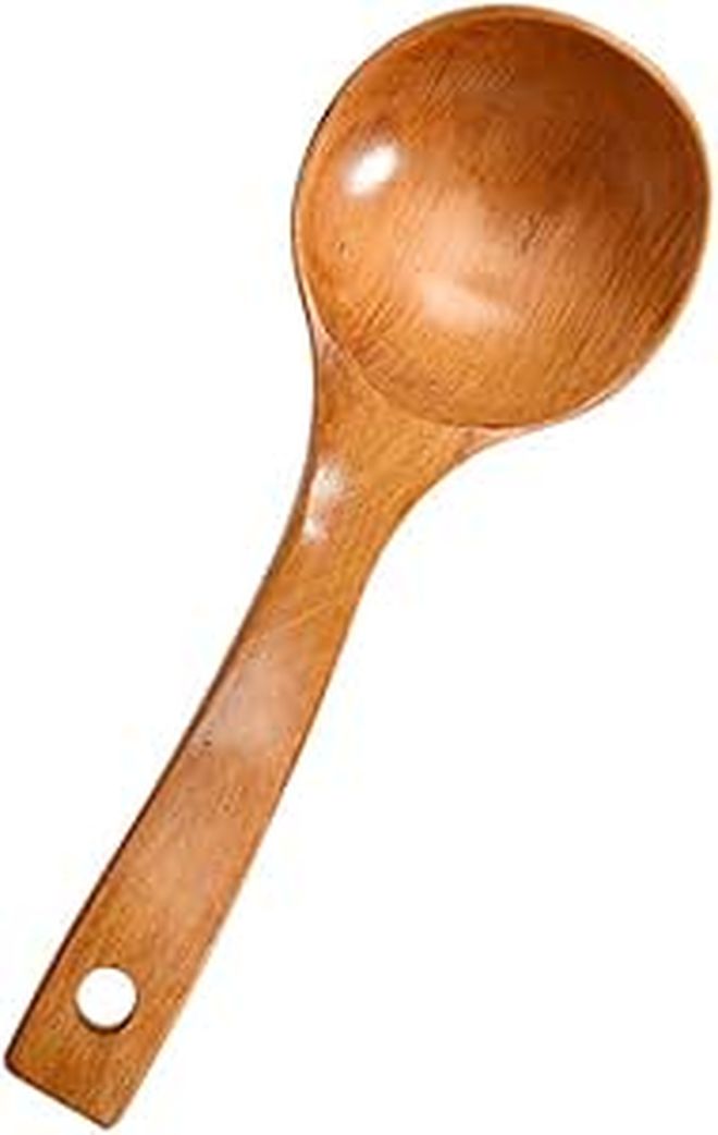 Wooden Long Handle Soup Ladle Large Serving Spoon For Hot Pot And Home Kitchen - Image 1