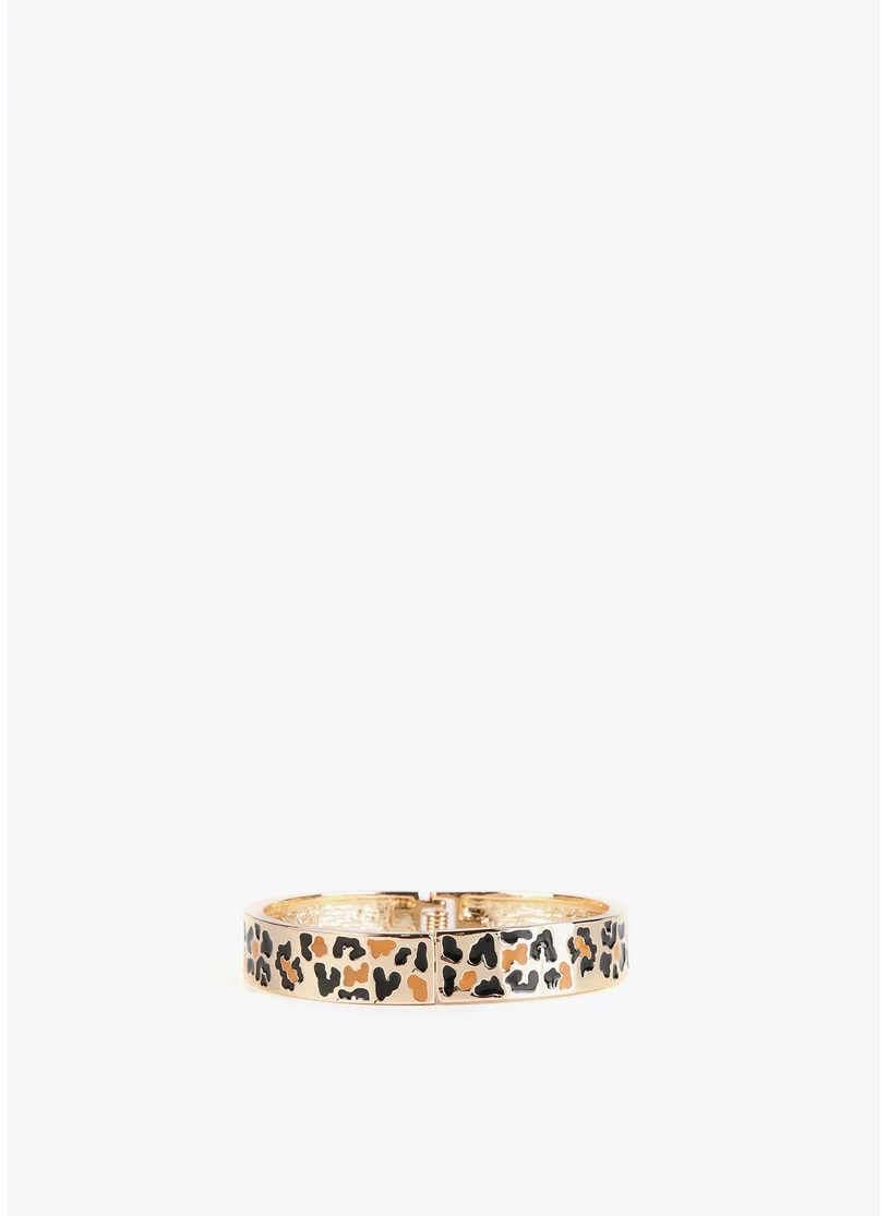 Lola Casademunt Golden Animal Print Bracelet