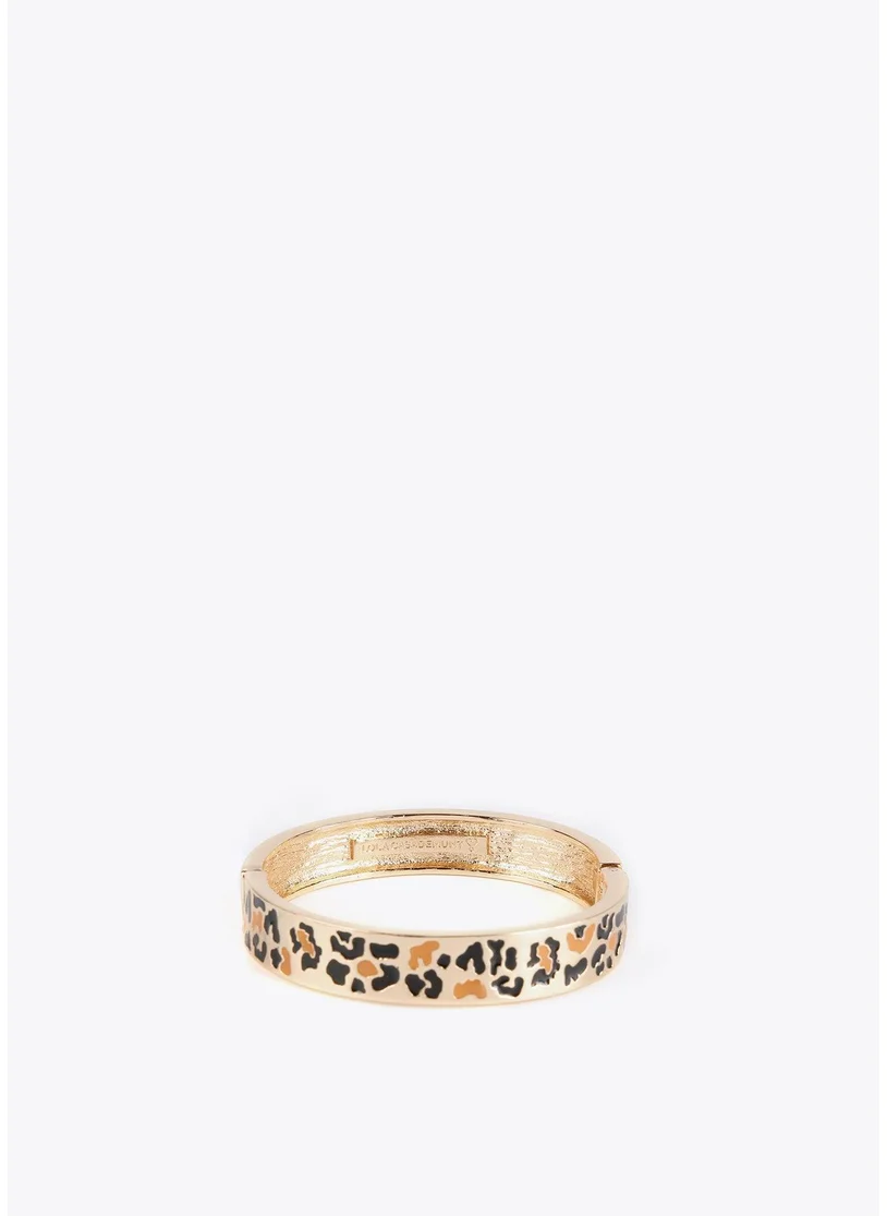 Lola Casademunt Golden Animal Print Bracelet