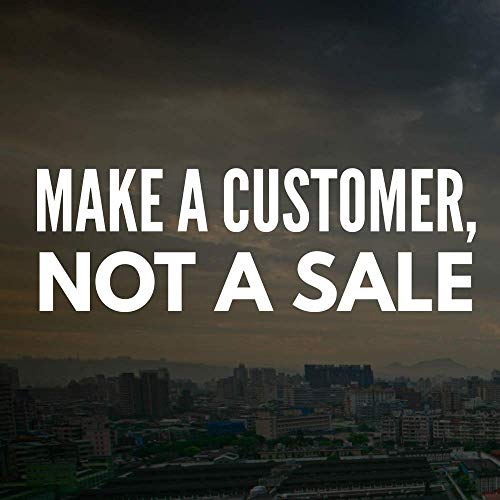 5 Ace make a customers |Motivational quotes|Inspirational quotes|Gym Poster| wall sticker paper poster(size:12x18 inch),multicolor - Image 1