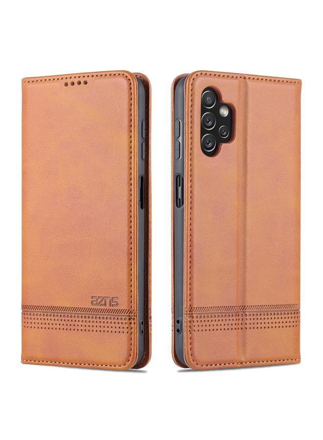 The Bros Case For Samsung Galaxy A13 4G Magnetic Calf Texture Leather Phone Case