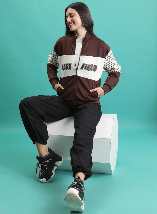 Tokyo Talkies Colourblock Full Zip Sports Jacket by Styli