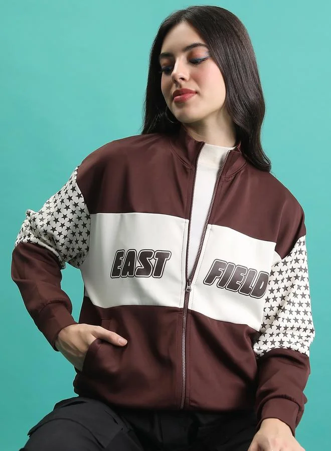 Tokyo Talkies Colourblock Full Zip Sports Jacket by Styli