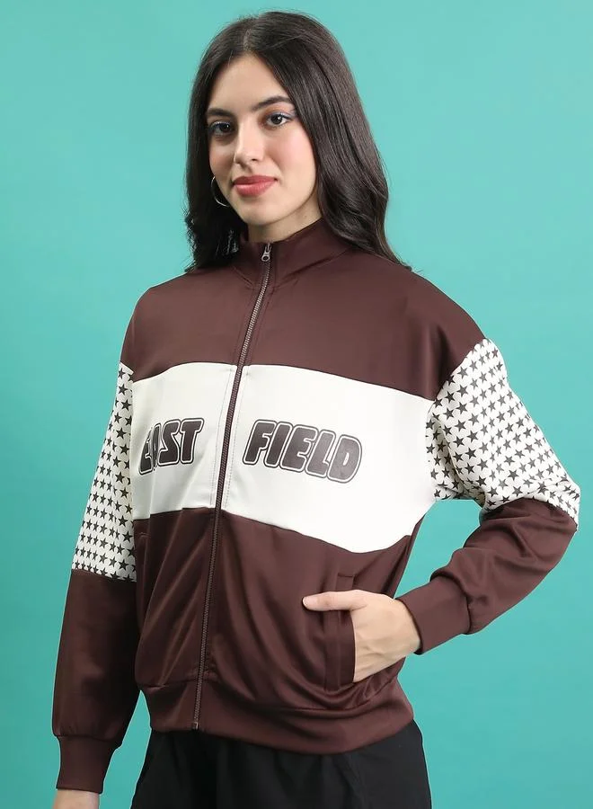 Tokyo Talkies Colourblock Full Zip Sports Jacket by Styli