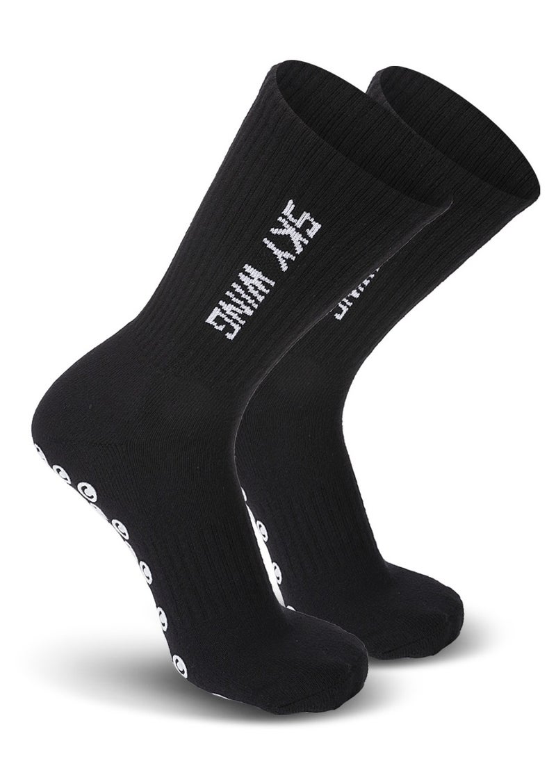 جناح السماء جوارب كرة قدم للرجال والنساء، جوارب رياضية طويلة حتى الركبة، مضادة للانزلاق، مضادة للانزلاق، 1/2/3/4 أزواج - Image 1