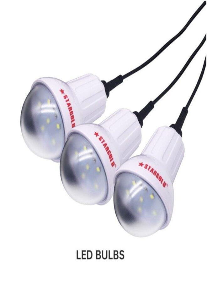Stargold Solar Lighting System With 3 Led Bulbs 5W Solar Panel - Image 2