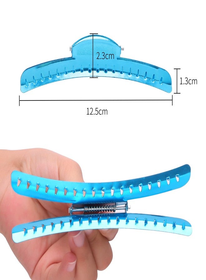 ZIBARBER Finger Wave Clips, 12 PCS Metal Hair Clips, Aluminum Tip Top Wave Clips, Vintage Hairstyle Inspirations for the Classic Woman, Butterfly Blue - Image 3